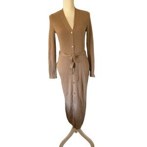 MaxMara Beige Ribbed Knit dress